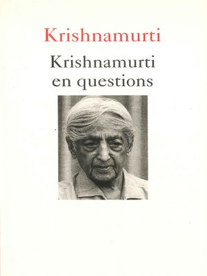 cover image of Krishnamurti en questions
